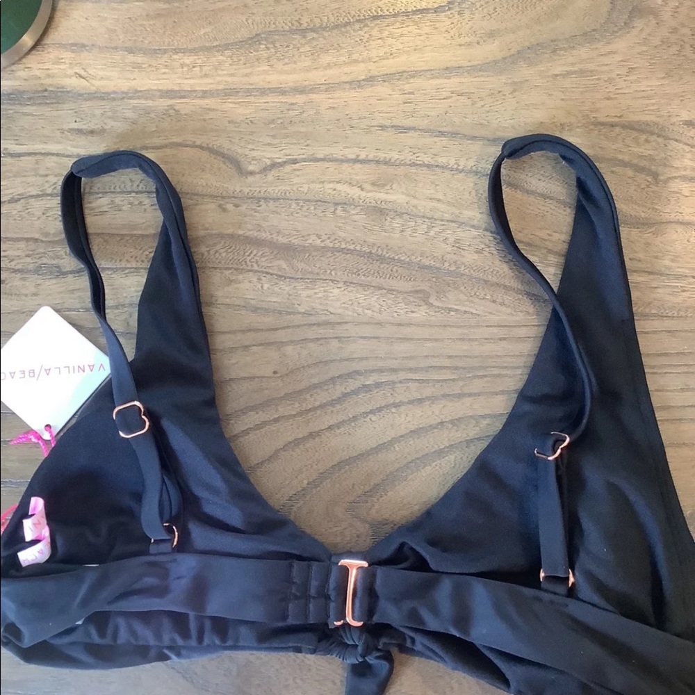 Women's Vanilla/Beach Black Bikini Top Size XL - Picture 4 of 4